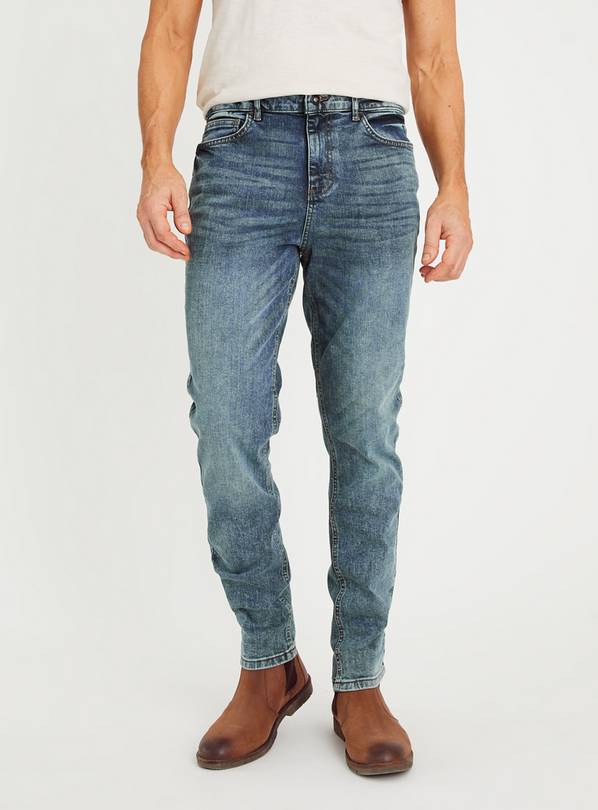 Mid Wash Denim Skinny Jeans 44R